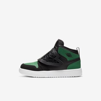 Nike Sky Jordan 1 - Fiatalabb Gyerek Utcai Cipő - Fekete/MélyZöld/Piros/Fekete